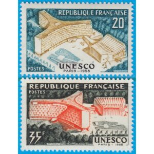 FRANKRIKE 1958 M1214-5** Unesco 2 kpl