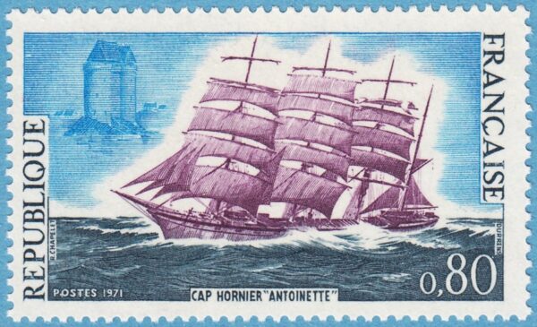 FRANKRIKE 1971 M1745** segelfartyg 1 kpl