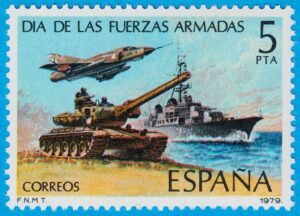 SPANIEN 1979 M2417** arméns dag 1 kpl
