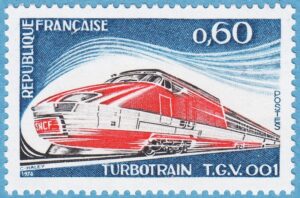 FRANKRIKE 1974 M1883** turbotrain TGV001 1 kpl