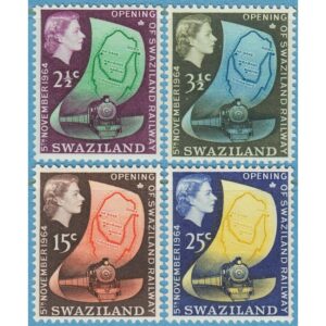 SWAZILAND 1964 M111-4** järnväg 4 kpl