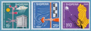 ALBANIEN 1969 M1336-8** meteorologi 3 kpl