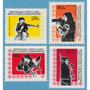 ALBANIEN 1978 M1973-6** skytte 4 kpl