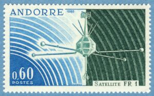 ANDORRA (FR) 1966 M197** satelit 1 kpl