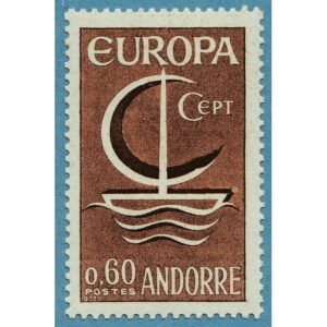 ANDORRA (FR) 1966 M198** Europa Cept 1 kpl