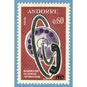 ANDORRA (FR) 1967 M202** telefon – 1 kpl
