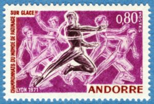 ANDORRA (FR) 1971 M229** konståkning 1 kpl