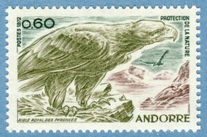 ANDORRA (FR) 1972 M240** kungsörn 1 kpl