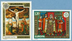 ANDORRA (FR) 1975 M264-5** Europa CEPT, konst 2 kpl