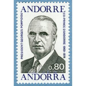 ANDORRA (FR) 1975 M270** Pompidou 1 kpl