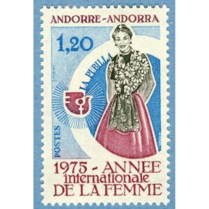ANDORRA (FR) 1975 M271** Internationella kvinnoåret 1 kpl