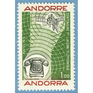 ANDORRA (FR) 1976 M273** telefon – 1 kpl