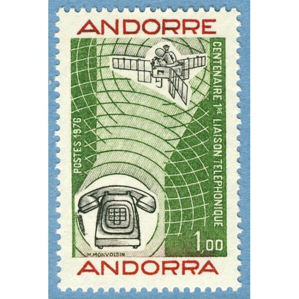 ANDORRA (FR) 1976 M273** telefon - 1 kpl