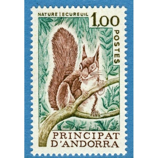 ANDORRA (FR) 1978 M288** ekorre - 1 kpl