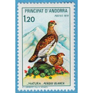 ANDORRA (FR) 1979 M296** fågel 1 kpl