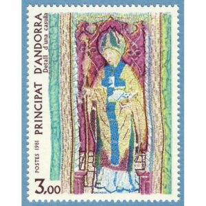 ANDORRA (FR) 1981 M318** religiös konst 1 kpl