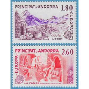 ANDORRA (FR) 1983 M334-5** Europa Cept – ostar – smide 2 kpl