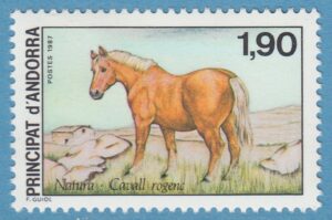 ANDORRA (FR) 1987 M382** enda häst i serien