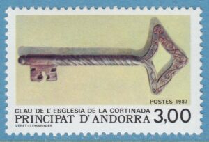 ANDORRA (FR) 1987 M386** nyckel till kyrka 1 kpl
