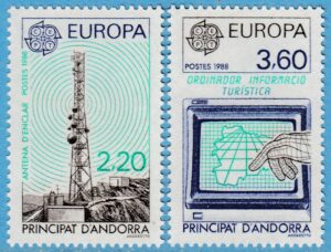 ANDORRA (FR) 1988 M390-1** Europa Cept 2 kpl