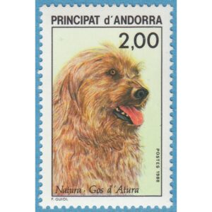 ANDORRA (FR) 1988 M394** enda hund i serien