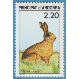 ANDORRA (FR) 1988 M395** hare 1 st
