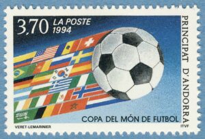 ANDORRA (FR) 1994 M467** fotbolls-VM 1 kpl