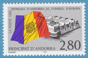 ANDORRA (FR) 1995 M487** Europarådet 1 kpl