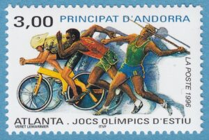 ANDORRA (FR) 1996 M500** cykel löpning spjut 1 kpl