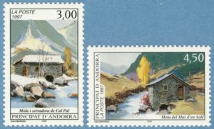 ANDORRA (FR) 1997 M510-1** vattenkvarnar 2 kpl