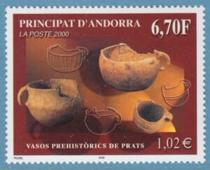 ANDORRA (FR) 2000 M559** förhistorisk keramik 1 kpl
