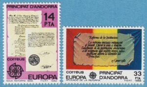 ANDORRA (SP) 1982 M153-4** Europa Cept 2 kpl