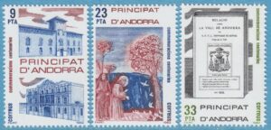 ANDORRA (SP) 1982 M160-2** jubiléer 3 kpl