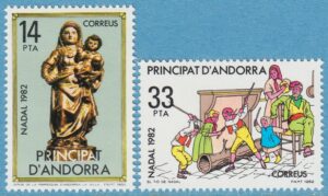 ANDORRA (SP) 1982 M163-4** jul 2 kpl