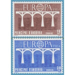 ANDORRA (SP) 1984 M175-6** Europa Cept 2 kpl