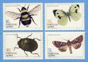 AZORERNA 1984 M365-8A** insekter 4 kpl 4-sid