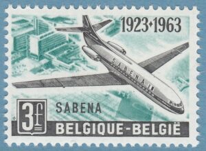 BELGIEN 1963 M1319** flygbolag Sabena 1 kpl