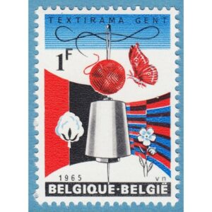 BELGIEN 1965 M1374** textil 1 kpl