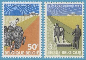 BELGIEN 1965 M1397-8** lantbruk 2 kpl