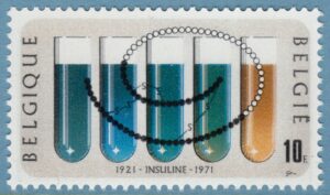 BELGIEN 1971 M1648** insulin 1 kpl