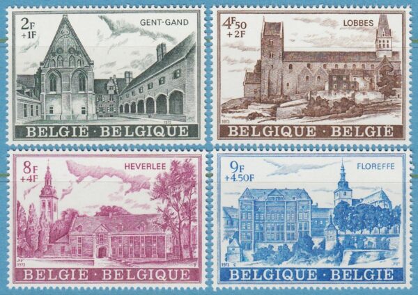 BELGIEN 1973 M1715-8** kloster 4 kpl
