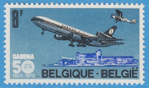 BELGIEN 1973 M1727** Sabena 50 år - DC10 1 kpl