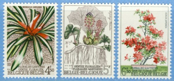 BELGIEN 1975 M1799-01** blommor 3 kpl