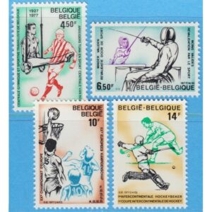 BELGIEN 1977 M1915-8** sport 4 kpl