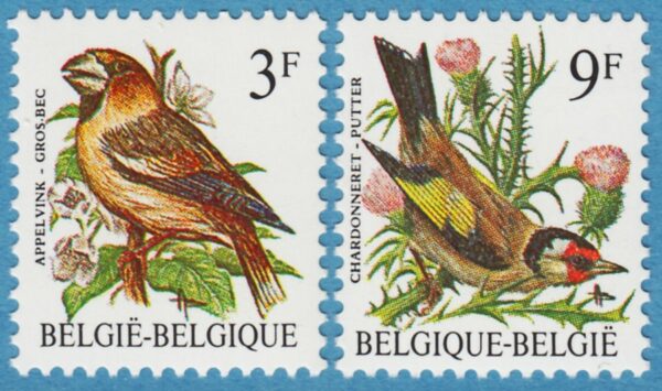 BELGIEN 1985 M2241-2** stenknäck - steglits 2 kpl