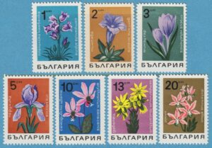 BULGARIEN 1968 M1791-7** blommor 7 kpl