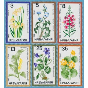 BULGARIEN 1982 M3084-9** medicinalväxter 6 kpl