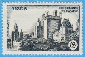 FRANKRIKE 1957 M1128** slottet i Uzes 1 kpl