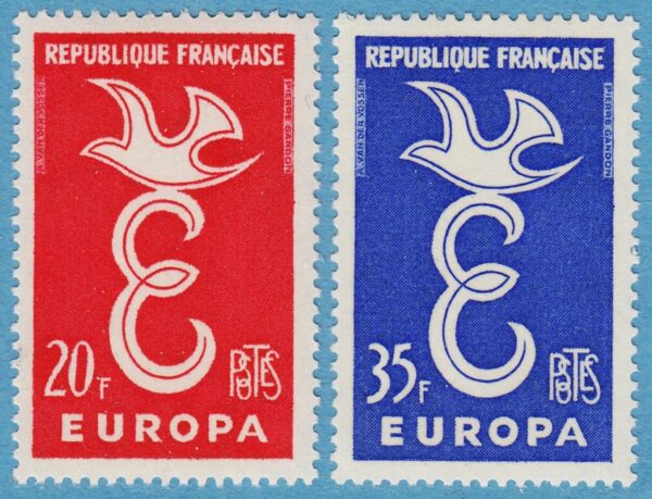 FRANKRIKE 1958 M1210-1** Europa Cept 2 kpl