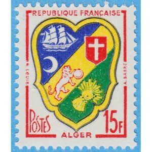 FRANKRIKE 1959 M1239** stadsvapen Alger 1 kpl